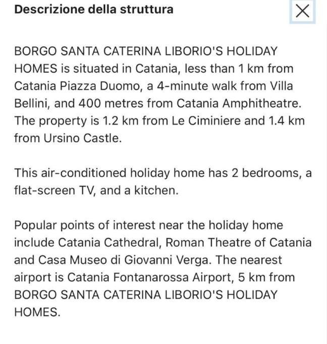 Borgo Santa Caterina Villa Catania-Fontanarossai nemzetközi repülőtér Kültér fotó